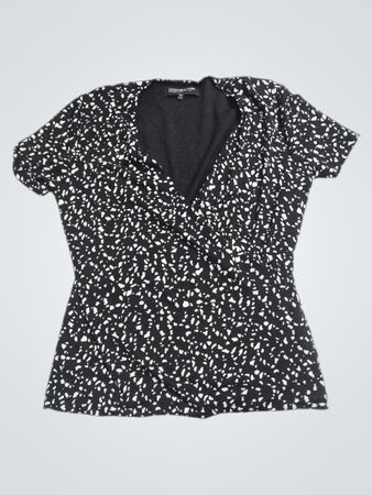 Jones New York Petite Kurzarm-Wickeloberteil