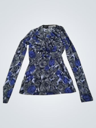 Karen Kane Bluse mit Blumenmuster und langen Ärmeln