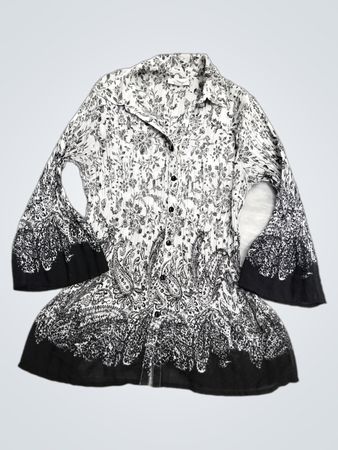 Fashion Bug Damen Bluse mit Print und Glockenärmeln