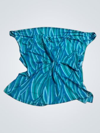 elate G.G. Blue Green Abstract Print Top