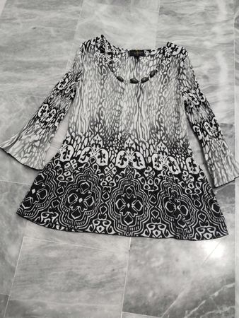 INVESTMENTS PETITES PXL 100% Polyester Ohne Dekoration Hergestellt in Indonesien Bluse