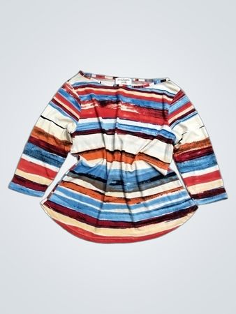 Peck & Peck Petite Gestreiftes Langarm-Oberteil