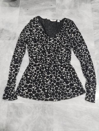 Liz Claiborne Langarm-Oberteil mit Druck