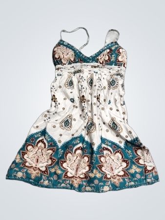 Body Central Women's White Floral Print Dress