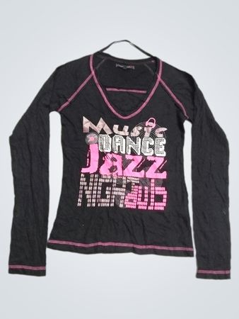 Rosebudgirl Musik Tanz Jazz Nachtclub Langarmshirt