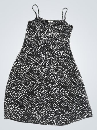 Blue Motion schwarz-weiß gemustertes Kleid