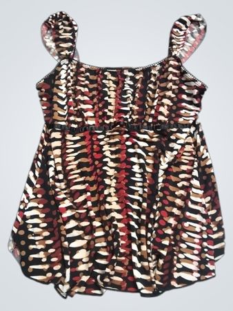 BCX Damen Tanktop mit abstraktem Muster