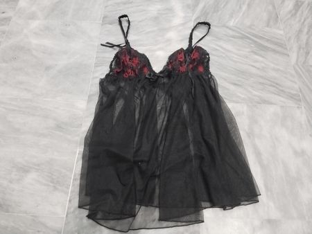 Victoria's Secret Babydoll in pizzo nero lingerie