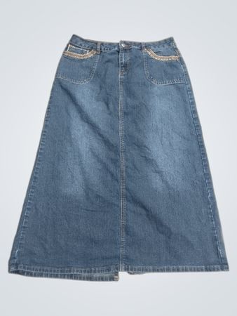 CATO Damen Denim-Maxirock Größe 12