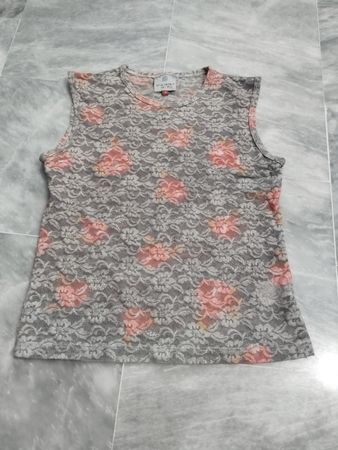 PERRY GIRL ärmelloses Spitzen-Top mit Blumenmuster