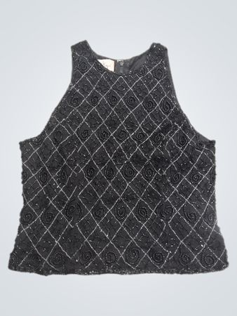Laurence Kazar Perlenbesetztes Top