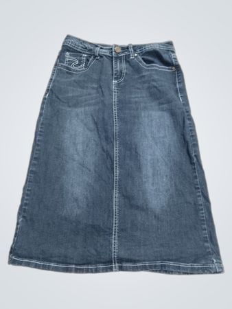 The Skirt Outlet Damen Jeans-Maxirock