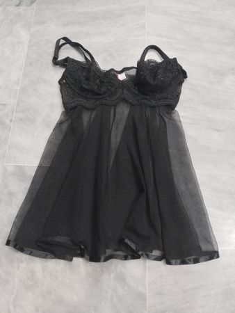 Shirley of Hollywood Schwarzes Baby-Doll-Dessous