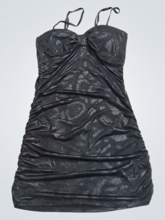 Seductions Black gerafftes Bodycon-Minikleid