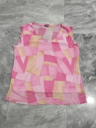 Acacia U.S.A. Pink Patchwork ärmelloses Oberteil