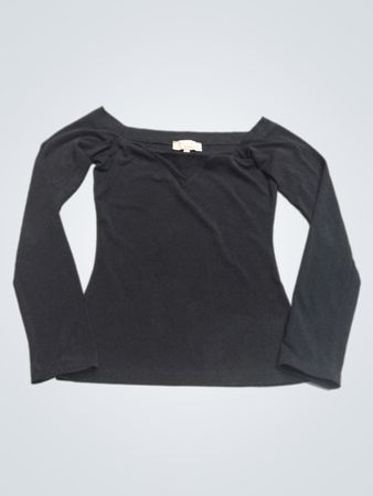 Lynne Love Lynne's World schwarzes Langarmoberteil