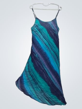 Venezia Damen Maxikleid mit Batikmuster