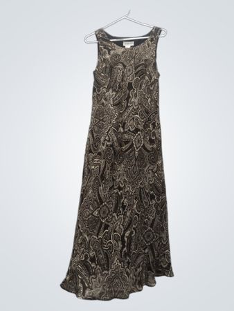 STUDIO I Damen Maxikleid ohne Ärmel mit Paisley-Muster Größe 12