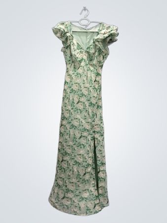 ASTR THE LABEL Maxikleid mit Blumenmuster und Schlitz