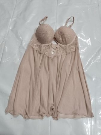 Secret Possessions Damen-Babydoll mit Spitzenbesatz (Lingerie)
