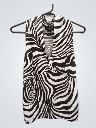 Rafaella Zebra-Print ärmelloses Top