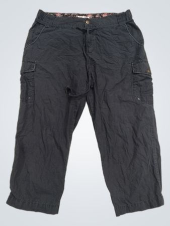 hei hei Damen Capri-Cargohosen mit Blumenmuster