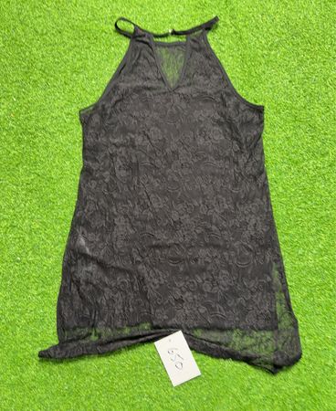 Guess Black Lace Halter Top