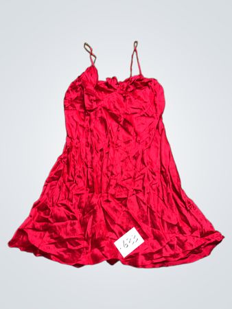 Victoria's Secret Red Silk Slip Dress