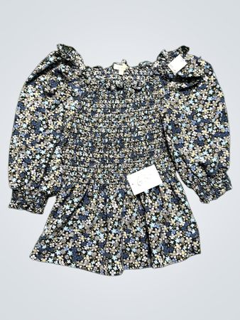 Max Studio Floral Smocked Peplum Top