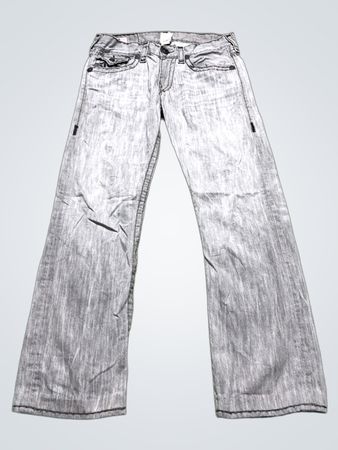 True Religion Ricky Super T Grey Wash Denim Jeans