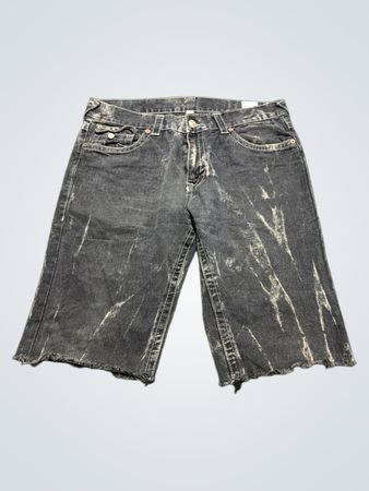 True Religion Distressed Denim Shorts