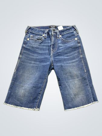 True Religion Riley Short Mid Rise Bermuda Jeans
