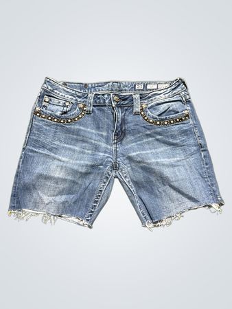 Miss Me Jeans Embellished Denim Shorts