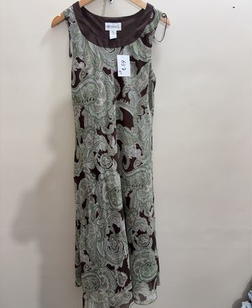 STUDIO I Paisley-Print ärmelloses Kleid