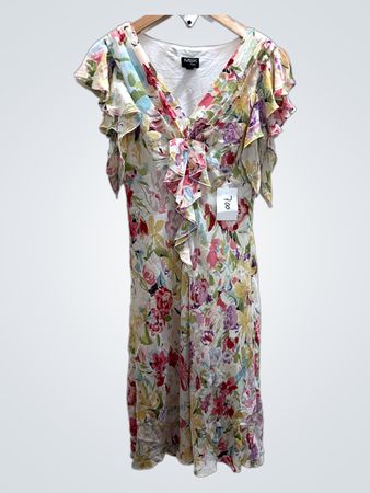 MSK PETITE Blumenkleid mit Rüschensaum