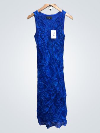 POSITIVE attitude PETITE Blau gerafftes Kleid