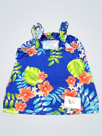 Blaues Blumen-Top