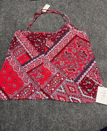 Hollister Rotes bedrucktes Trägertop