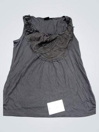 Tribal Schwarzes Ärmelloses Top