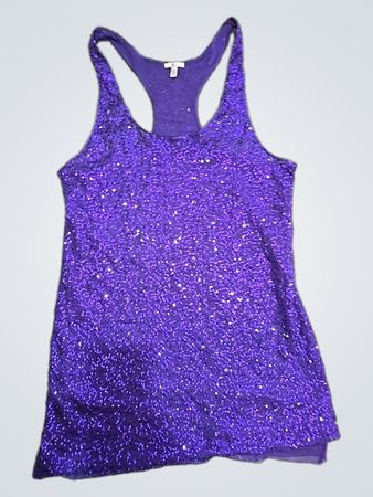 Victoria's Secret Purple Sequin Tank Top