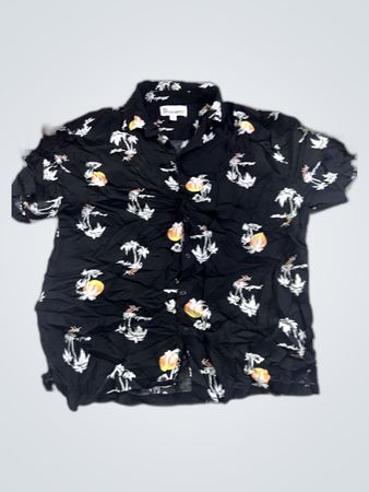 Black Hawaiian Shirt