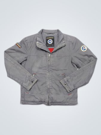 Napapijri Gray Zip-Up Jacket