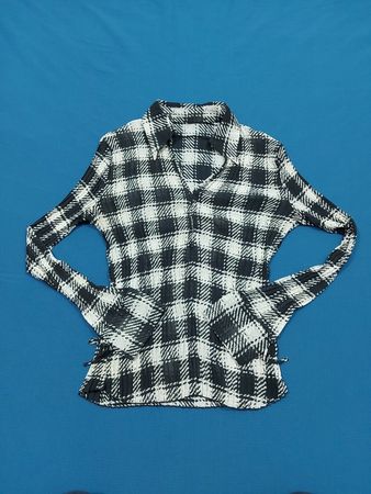 Black and White Plaid Shirt