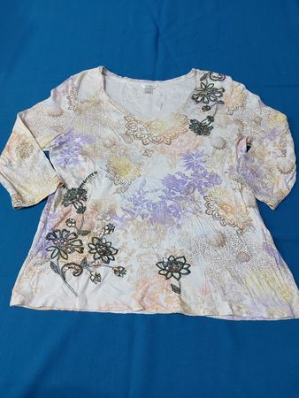 Christopher & Banks Floral Blouse