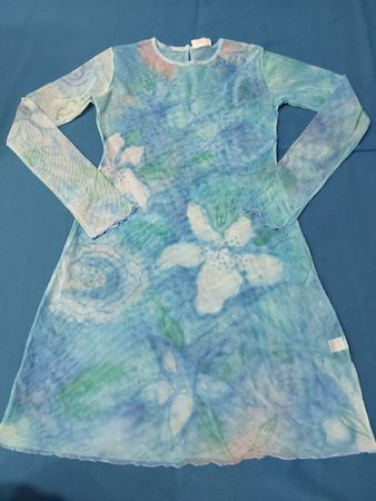 DIMITRELI Blue Tie-Dye Dress