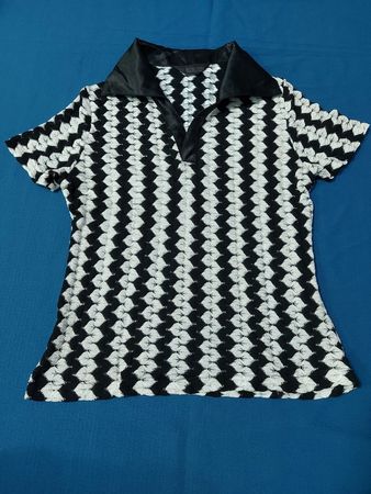 HENG XING Black and White Patterned Shirt