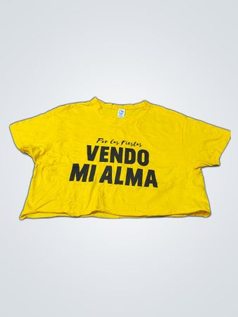Yellow T-Shirt with Black Text