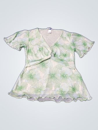 Green Floral Romper