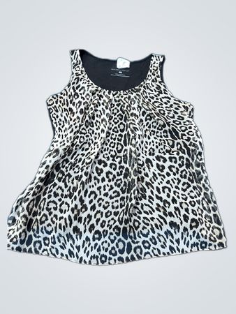 New York & Company Leopard Print Tank Top