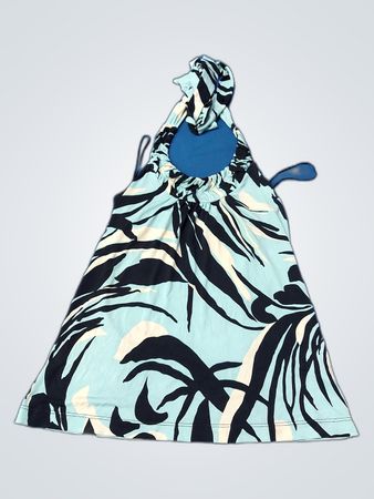 The Limited Blue Floral Halter Top